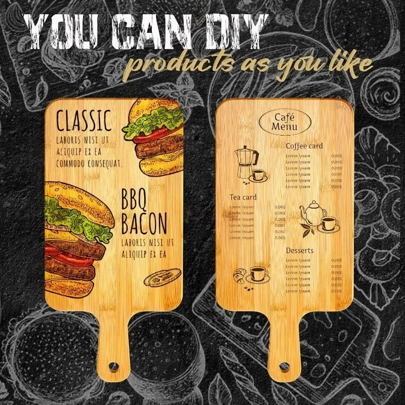 Bamboo Cutting Board with Handle Large