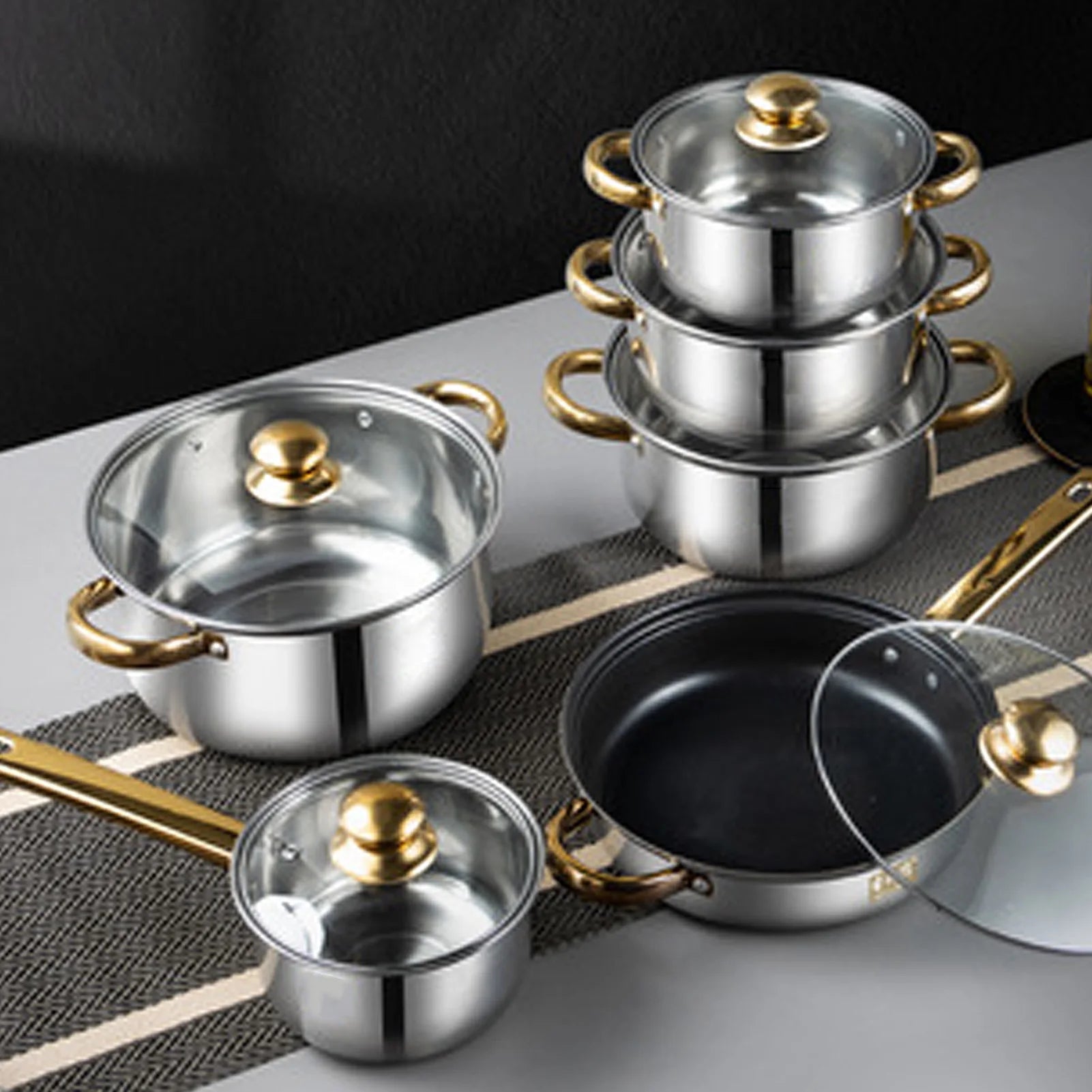 13 Piece Kitchen Pots Set