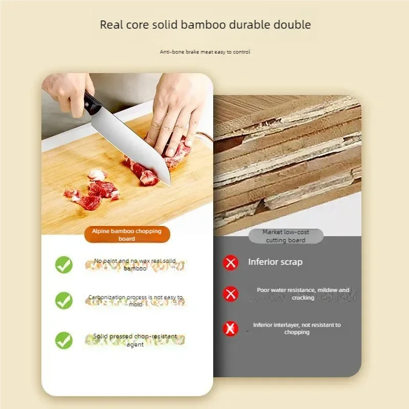 Bamboo Cutting Board with Handle