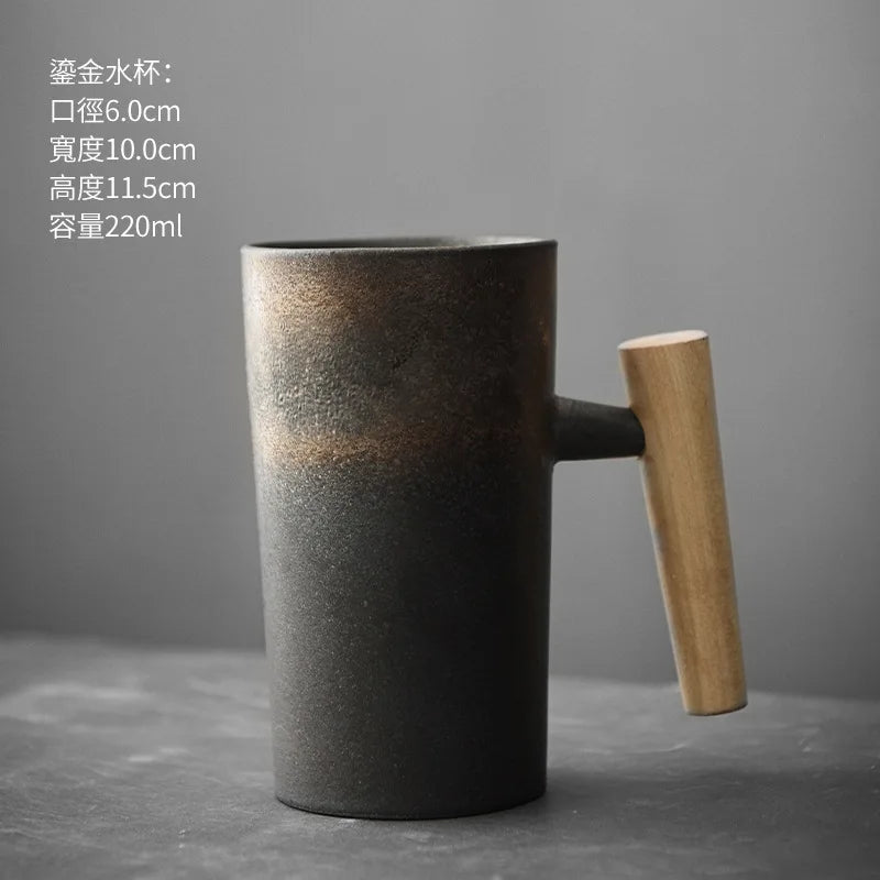 Handcrafted Coarse Ceramic Pottery Cup