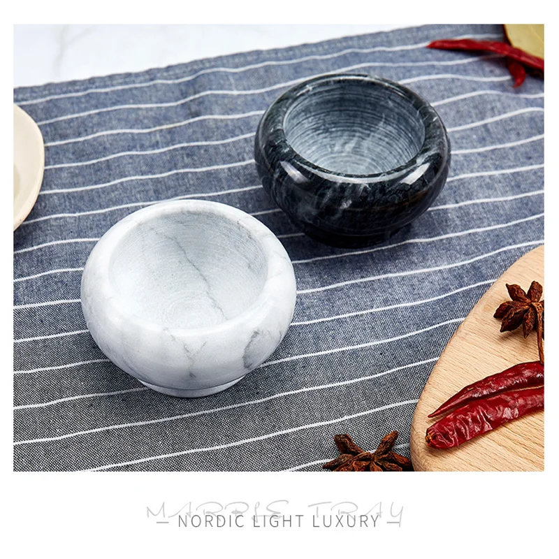 Marble Grinding Bowl Mortar and Pestle