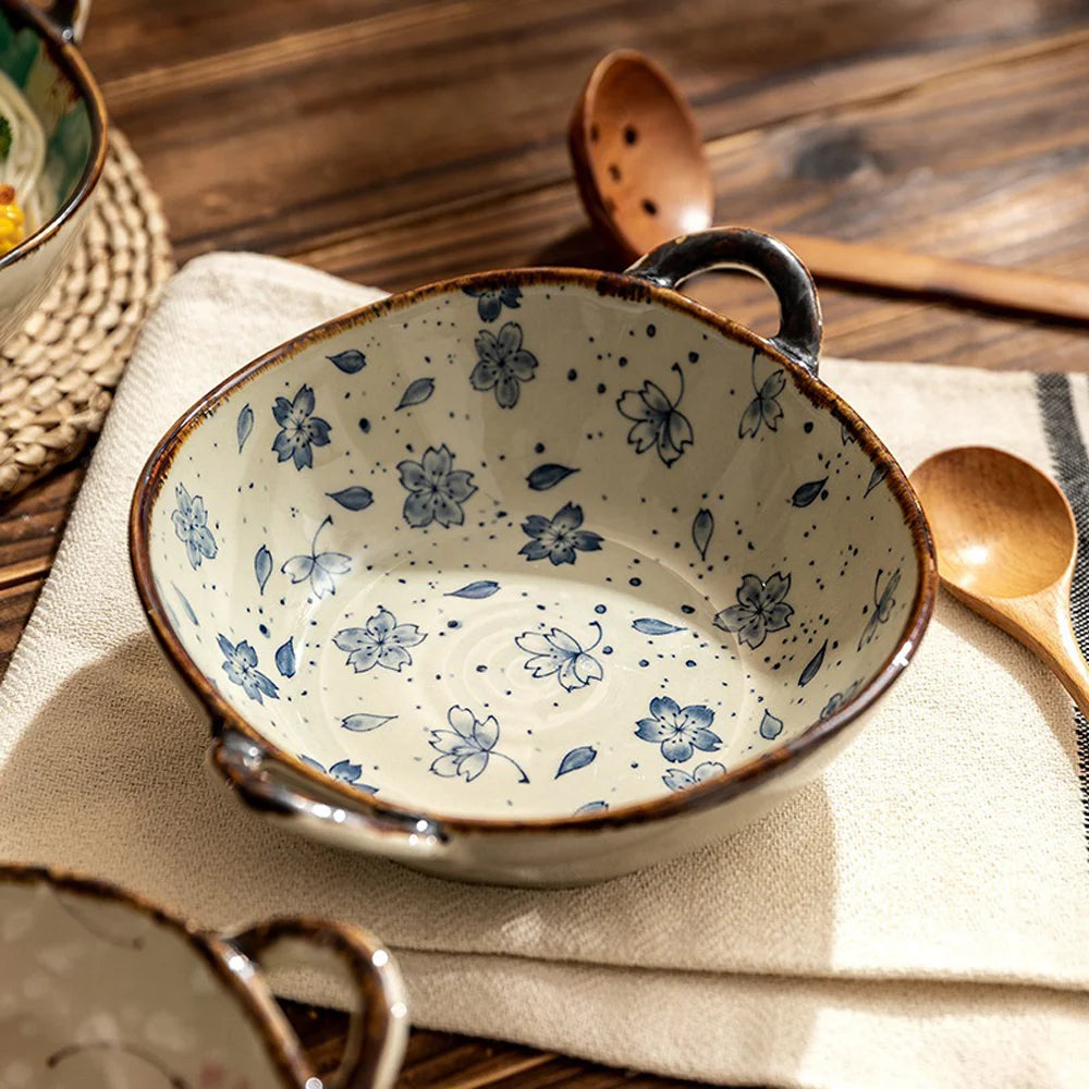 Ceramic Japanese Noodle Bowl