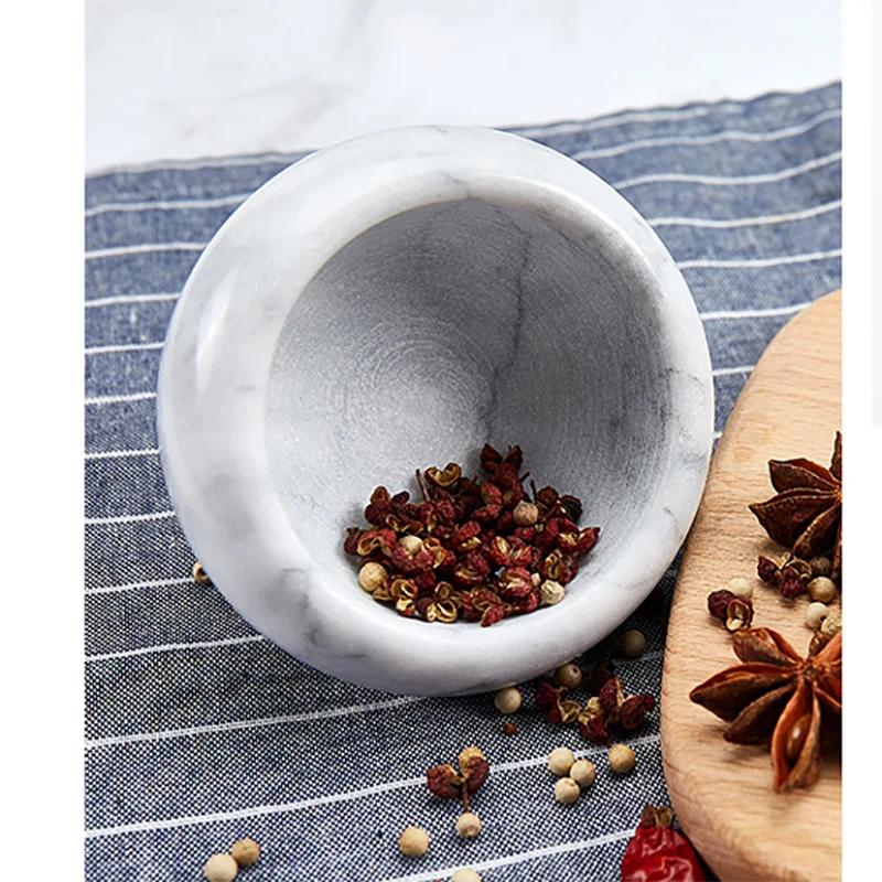 Marble Grinding Bowl Mortar and Pestle