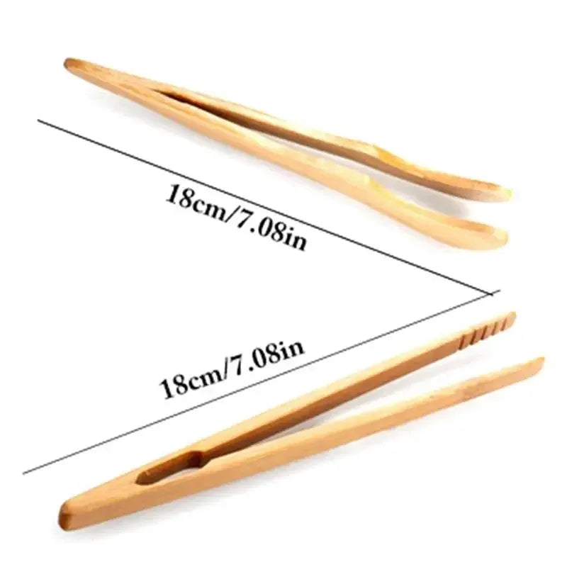 Reusable Bamboo Toaster Tongs