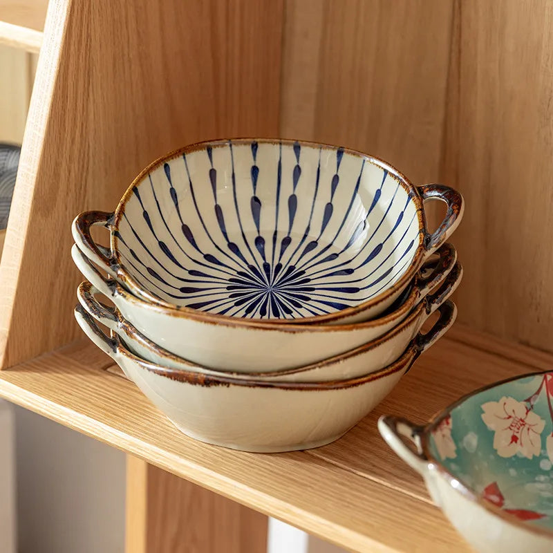 Ceramic Japanese Noodle Bowl