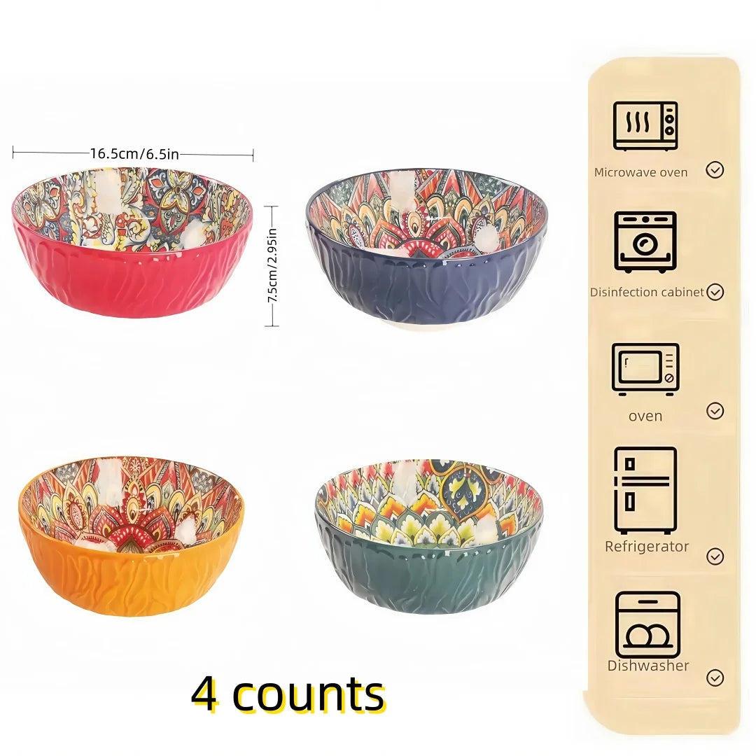 Ceramic Floral  Bowls